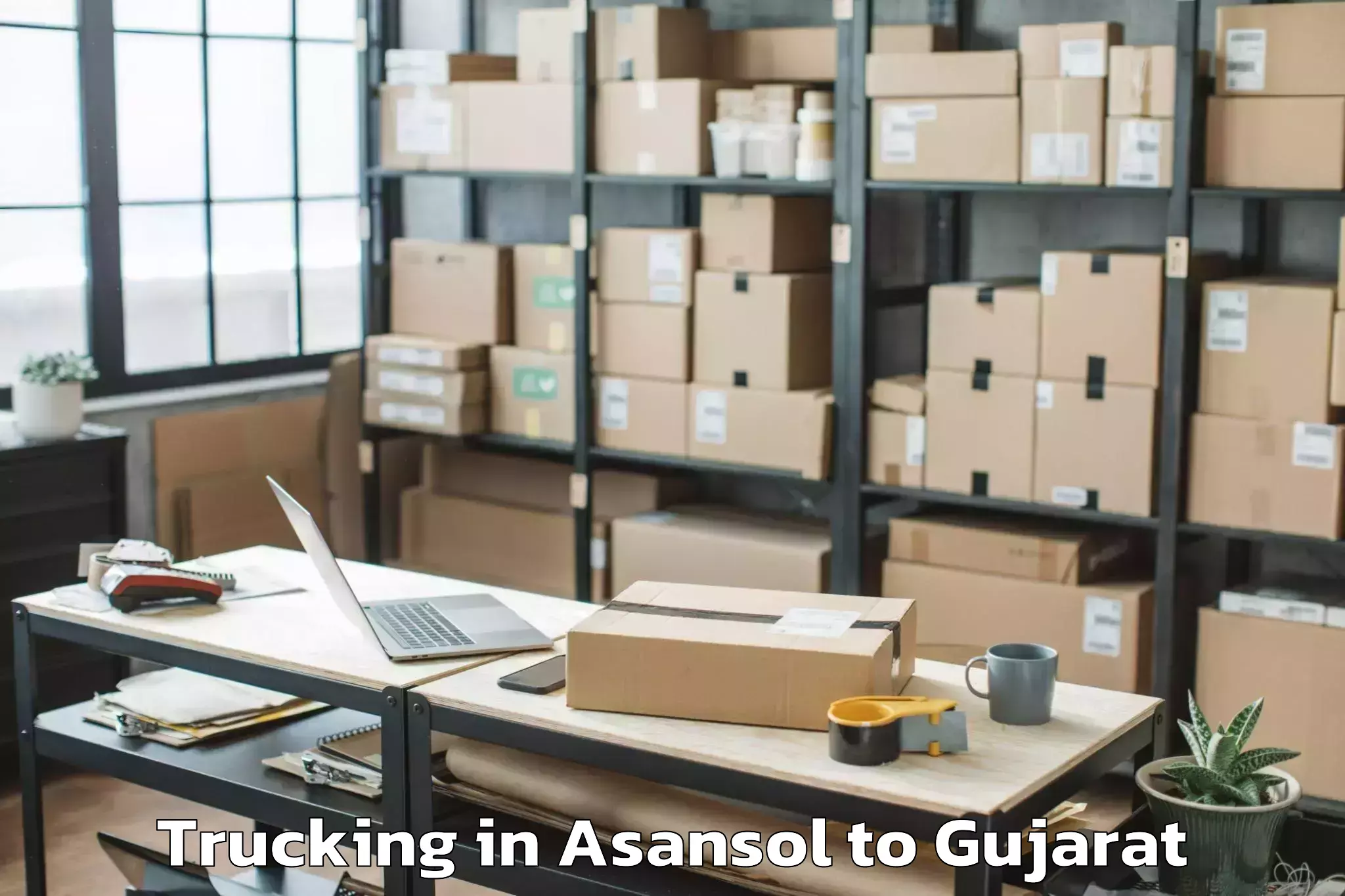 Book Asansol to Surat Trucking